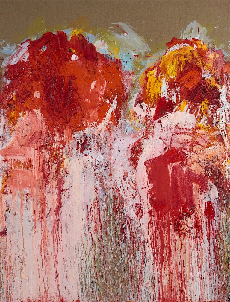 Aida Tomescu, Chartres, 2023, oil on Belgian linen, 200x153cm. Copywright: Aida Tomescu. Courtesy of Flowers Gallery