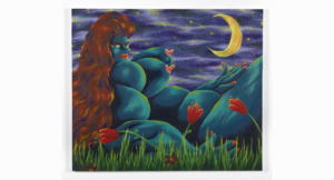 Ana Benaroya, Tonight You Belong to Me, 2023, Oil on canvas, 101.6 x 119.4 cm, Courtesy of the artist and Matt Carey-Williams