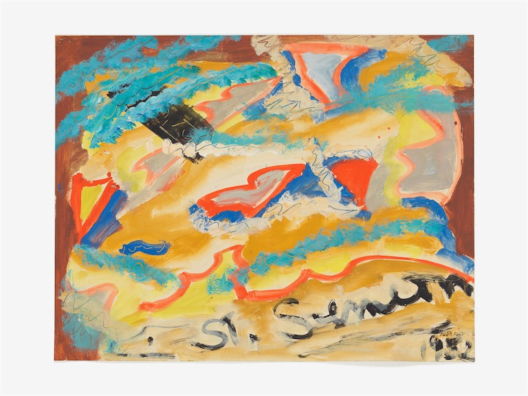 Betty Parsons, St. Simon, 1952, gouache on paper, 42.9 x 54.6 cm (16 7/8 x 21 1/2 in), Courtesy: Alison Jacques, London © The Betty Parsons Foundation