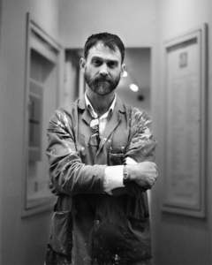 Paul Bower, technician for The Redfern Gallery. Photography: Kyle Crooks