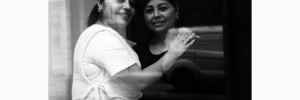 Jazmin Bolanos and Norma Cajas, cleaners for Waddington Custot. Photography: Kyle Crooks