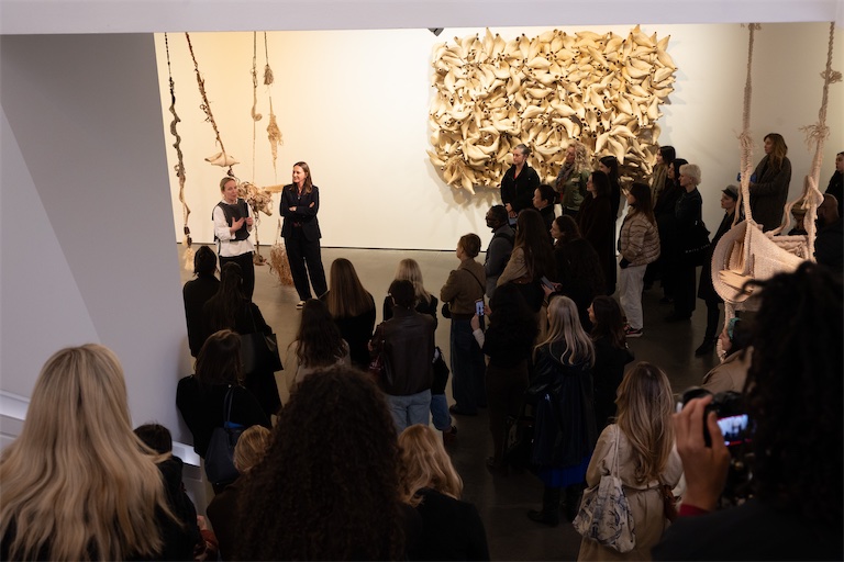 Andrea Nitsche-Krupp, Curator of Exhibitions at ICA and Jo Stella, Senior Director at Goodman Gallery, AWITA International Women's Day on Cork Street, 11.03.2026. Photo: Dafydd Jones