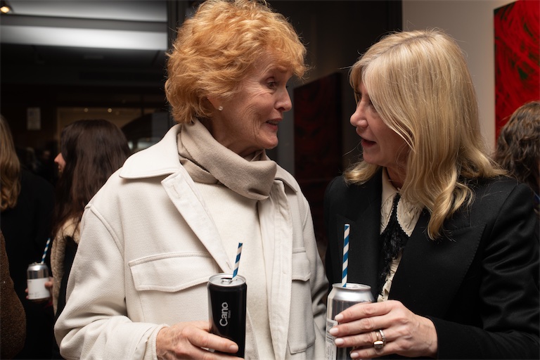 Marianne Holtermann, Founder and Director at Holtermann Fine Art and Sigrid Kirk, Co-Founder of AWITA, seen at Waddington Custot, AWITA International Women's Day on Cork
Street, 11.03.2026. Photo: Dafydd Jones