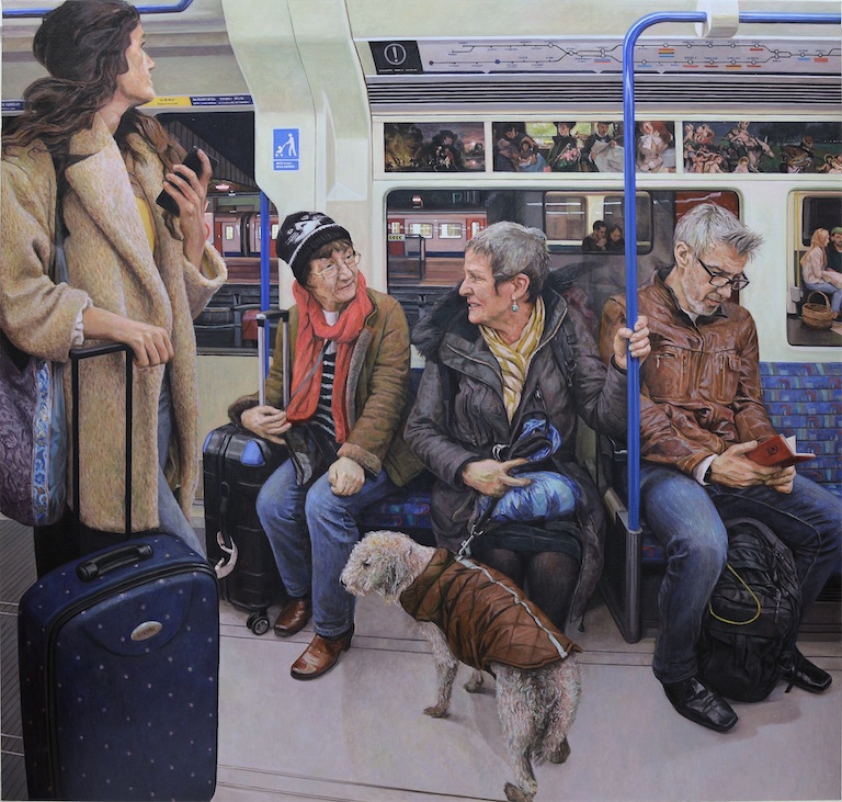 Clive Head, Night Travellers, 2026, oil on canvas, 180.3 x 189.2 cm (71 x 74½ in). Courtesy the artist and Alon Zakaim Fine Art 